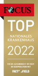 Focus Nationaler Krankenhausvergleich - Platz 1 in NRW, 2012 bis 2020