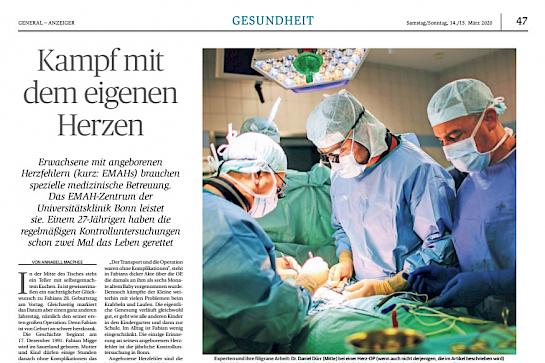 Zeitungsreportage als Scan